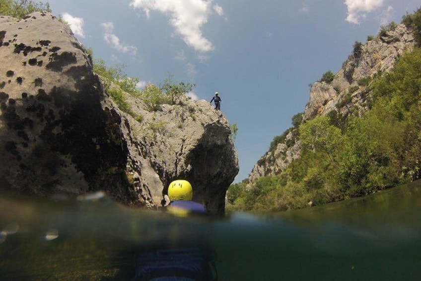 Cliff jumping