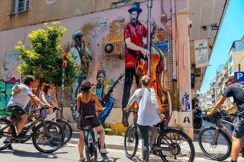 The street art in Psiri Area