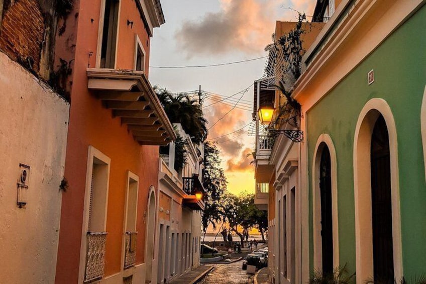 Sunset in Old San Juan