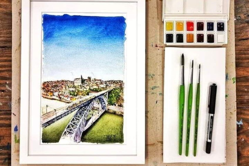 Create Watercolour With Hugo do Lago in Porto