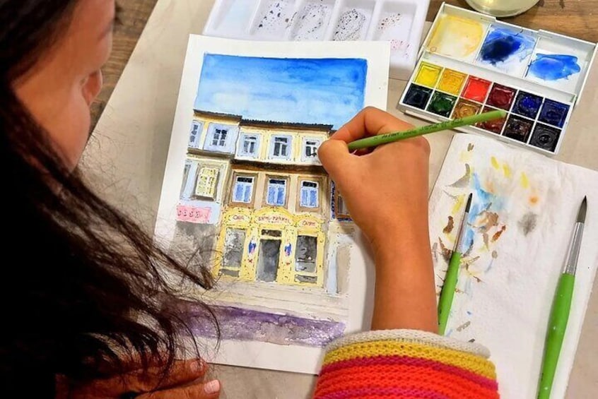 Create Watercolour With Hugo do Lago in Porto