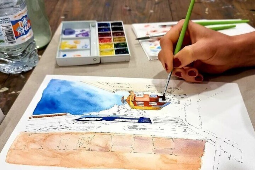 Create Watercolour With Hugo do Lago in Porto