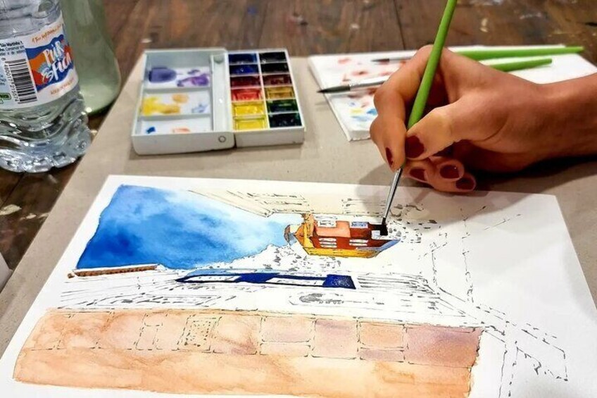 Create Watercolour With Hugo do Lago in Porto