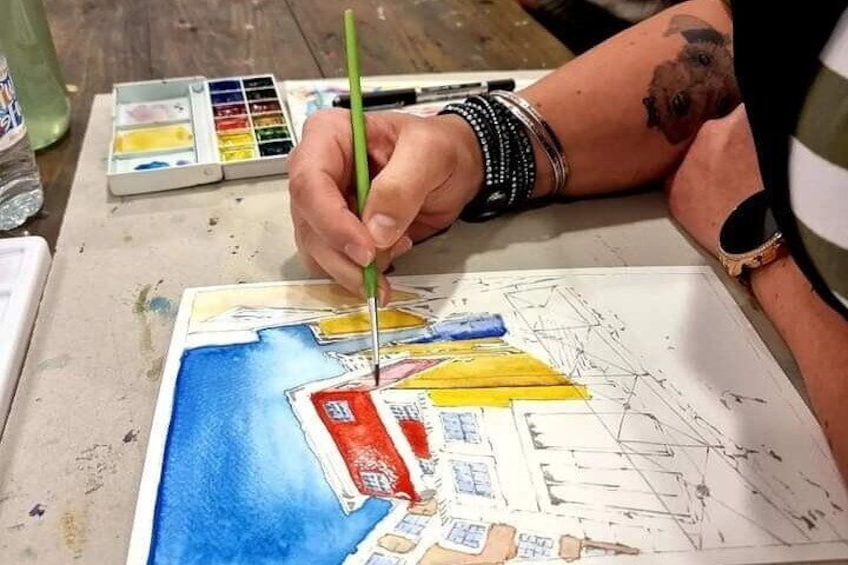 Create Watercolour With Hugo do Lago in Porto