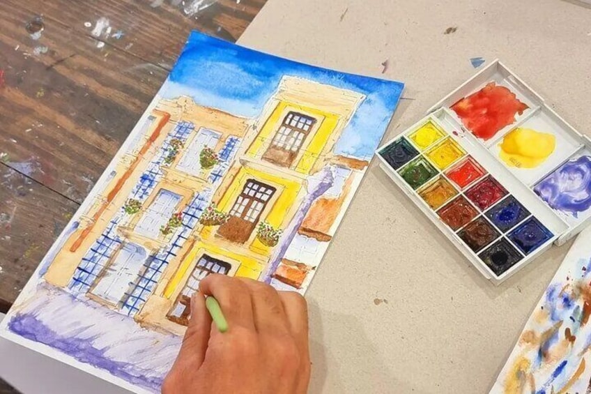 Create Watercolour With Hugo do Lago in Porto