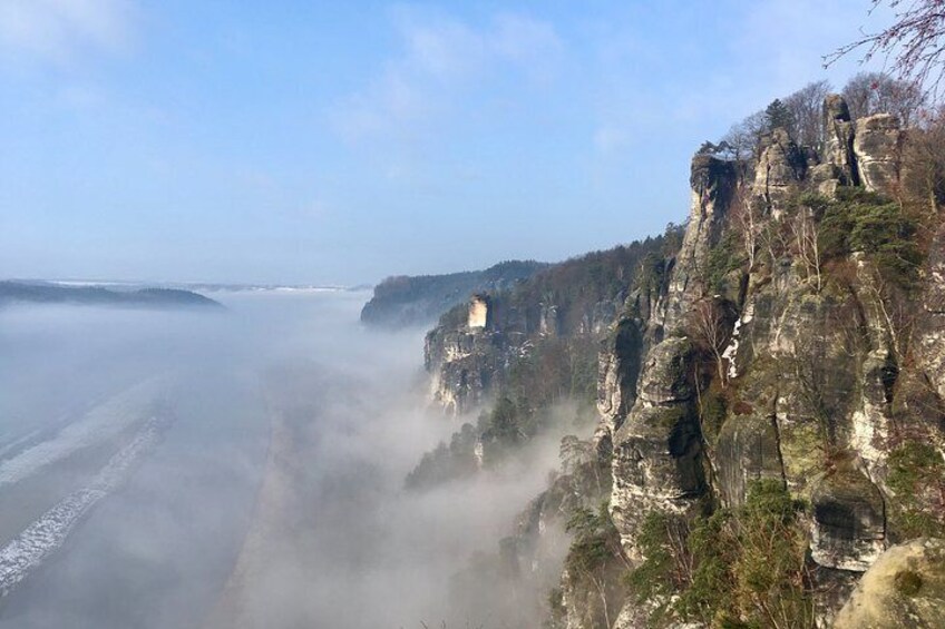 Bohemian And Saxon Switzerland Winter Tour from Prague