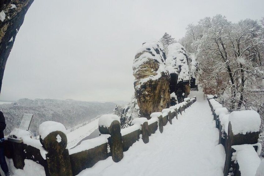 Bohemian And Saxon Switzerland Winter Tour from Prague