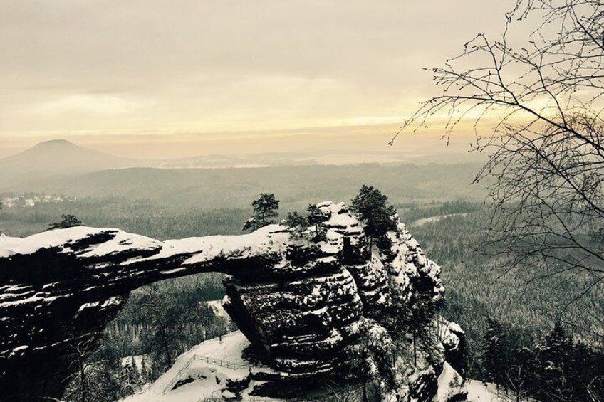 Bohemian And Saxon Switzerland Winter Tour from Prague