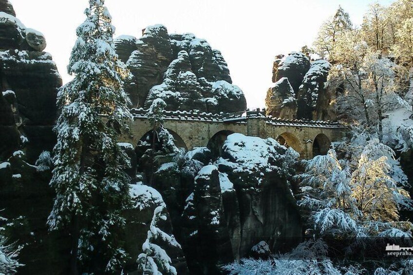 Winter Edition Bohemian and Saxon Switzerland Tour from Dresden