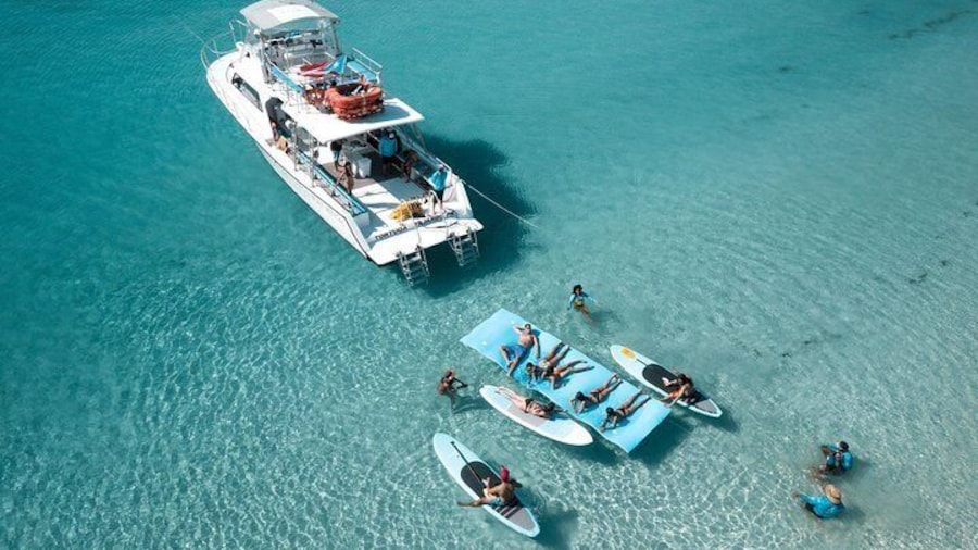 Paddle boards and floating mat available for private charters only! Call for details!