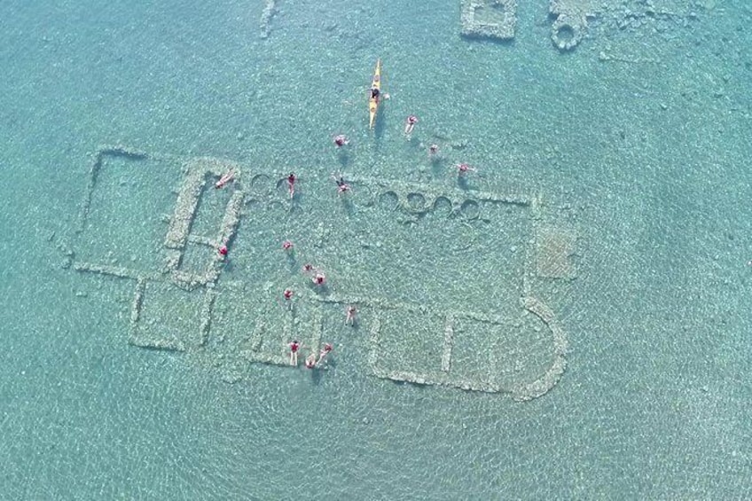Show item 1 of 8. Epidavros sea kayak at the Ancient sunken city tour, small ancient theater