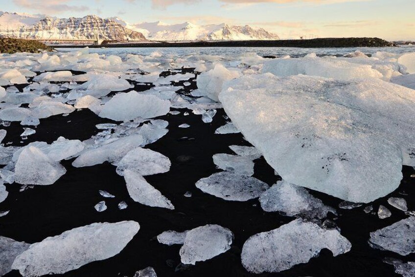 "Diamond" beach at the Glacier Lagoon