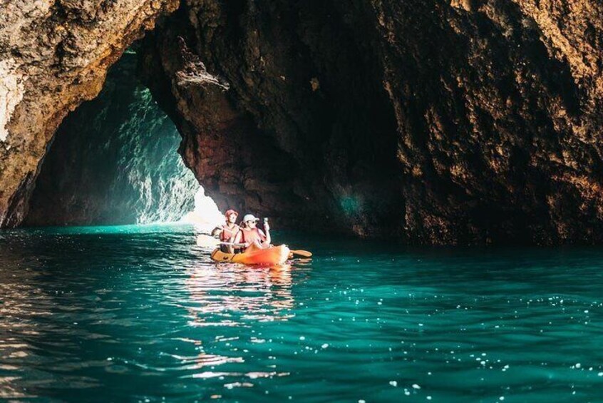 Fun kayak tour to magical spots in the Algarve