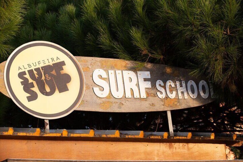 Surf lesson with Albufeira 's original surfing school - fun and easy classes