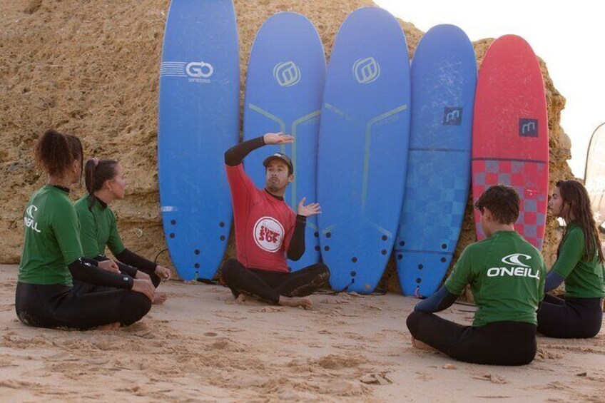 Surf lesson with Albufeira 's original surfing school - fun and easy classes