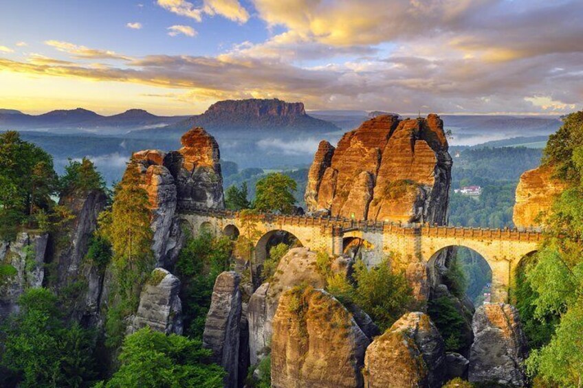 The Best Of Saxon Switzerland From Prague: Bastei Bridge & Dresden City