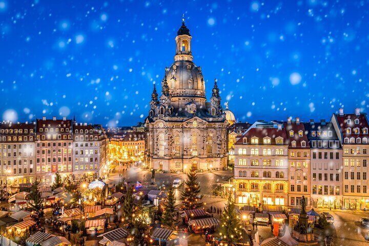 Dresden City & Bastei Bridge with Christmas Markets from Prague
