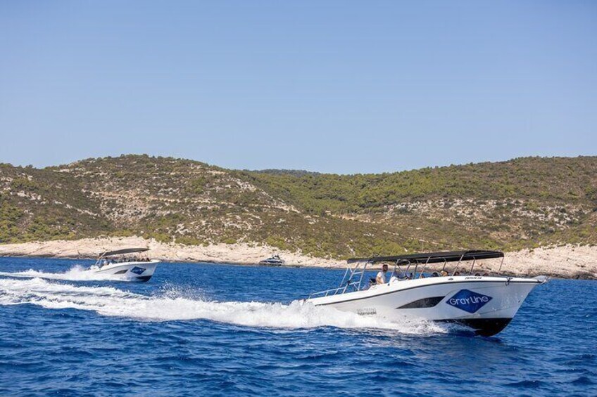 Split or Trogir: Blue Cave, Vis, and Hvar Speedboat Day Tour