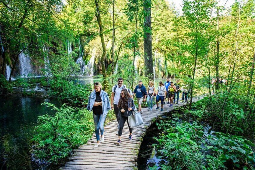 Split to Zagreb Group Transfer with Plitvice Lakes Tour Entrance ticket included