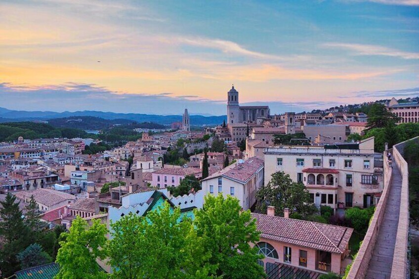 Our beautiful Girona at sunset