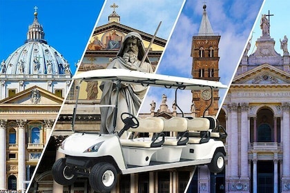 Papal Basilica's of Rome Guided Tour By Golf Cart