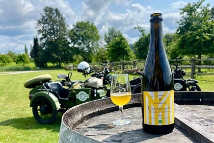 2.5-hour Vintage Sidecar Tour of Honfleur & Heights with Tasting