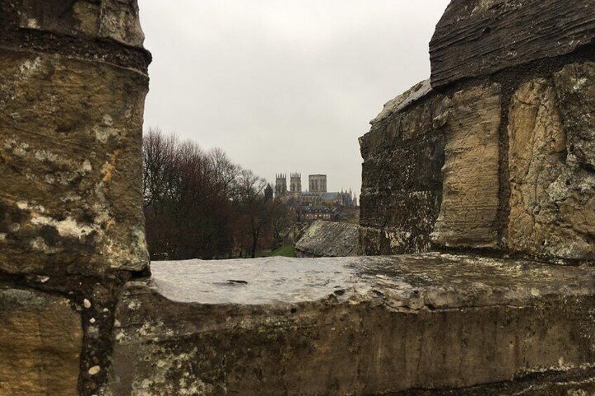 City Walls framing the Minster