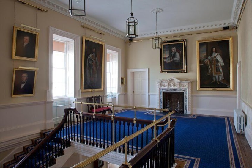 Entrance landing from stairway in the Bishop's Palace.