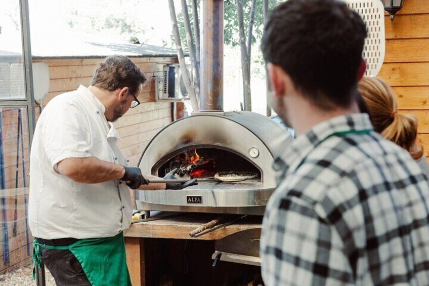 Pizza Making and Pasta Making Class in Rome with Wine & Tiramisu