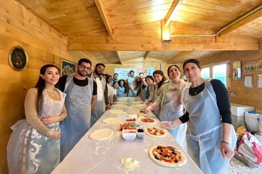 Pizza and Pasta Master Class with Wine and Tiramisu in our Wood Houses Village