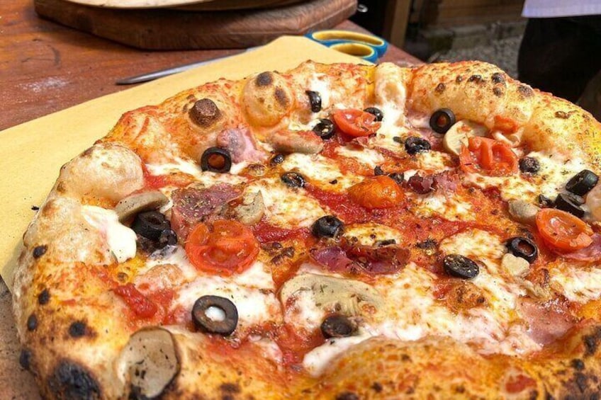 Pizza and Pasta Master Class with Wine and Tiramisu in our Wood Houses Village