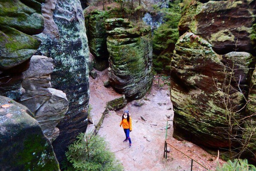 Bohemian Paradise, in the rocks