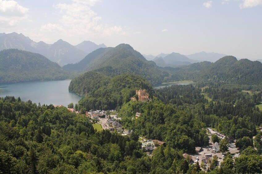 Show item 2 of 11. Hohenschwangau seen from Neuschwanstein