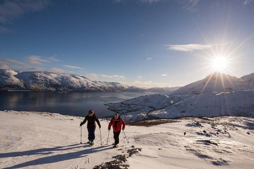 Snowshoeing with a view!