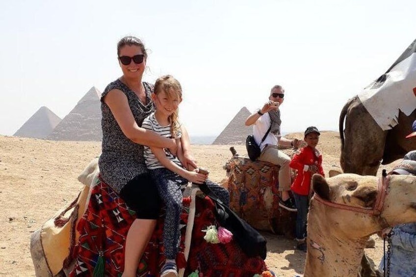 Happy kids at Giza 