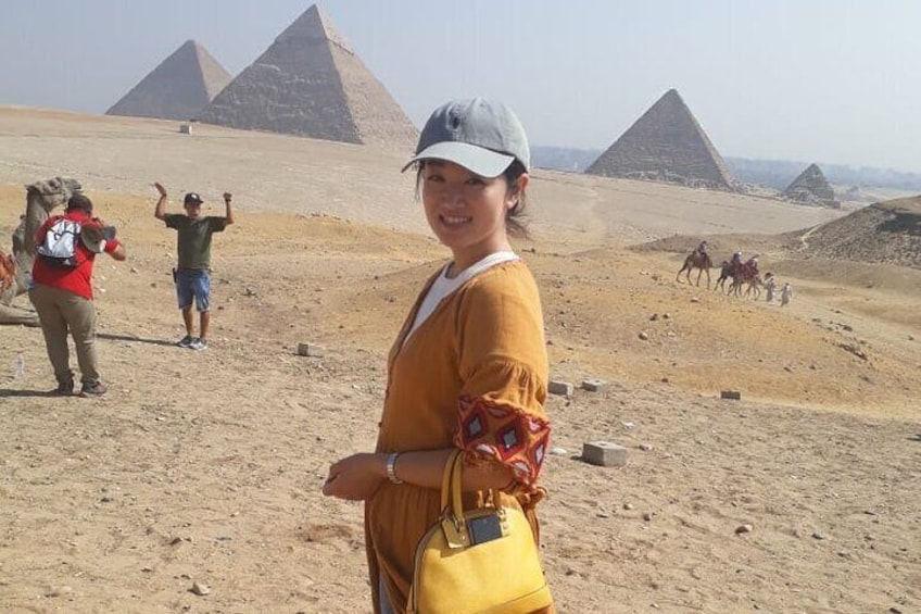 Solo female at Giza Plateau