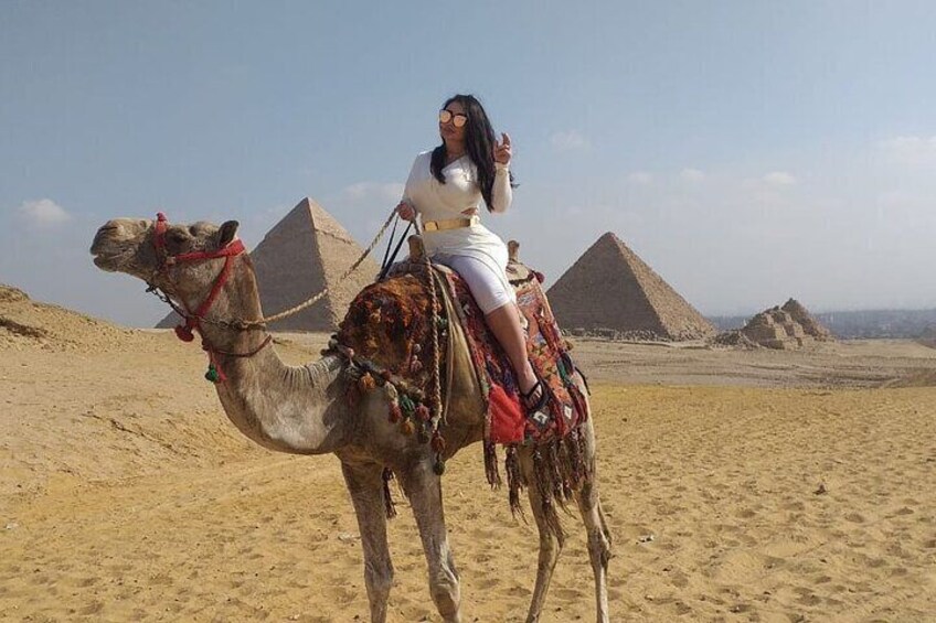 Camel ride by the Giza Pyramids