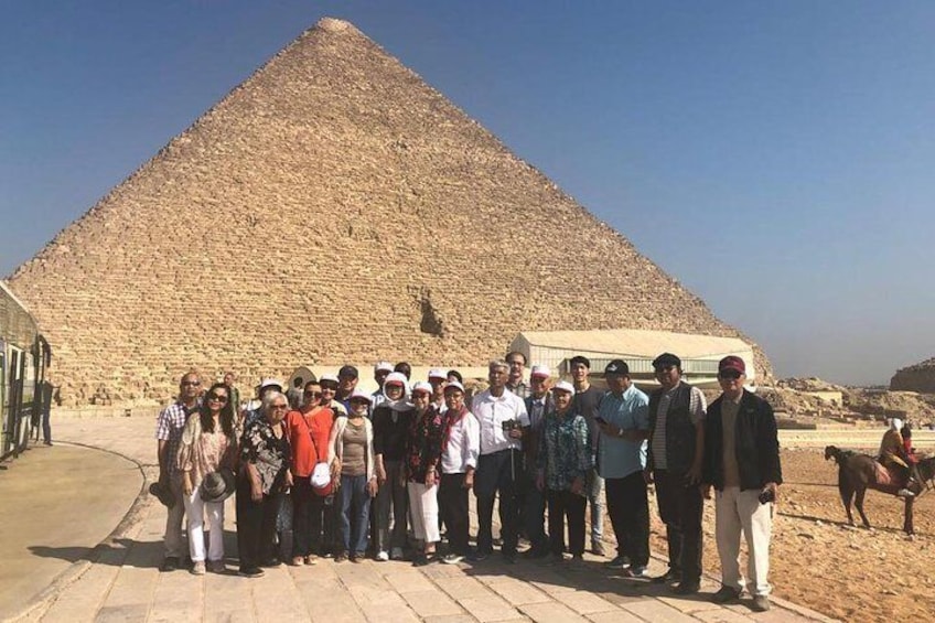 Happy group at Giza