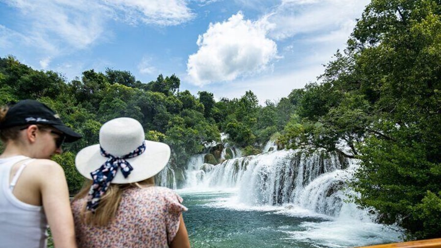 Krka Waterfalls tour with Trogir Walking tour and Krka panoramic boat cruise