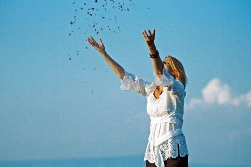 Throwing lavender...