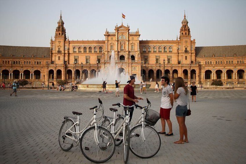 Sunset Guided Bike Tour in Seville