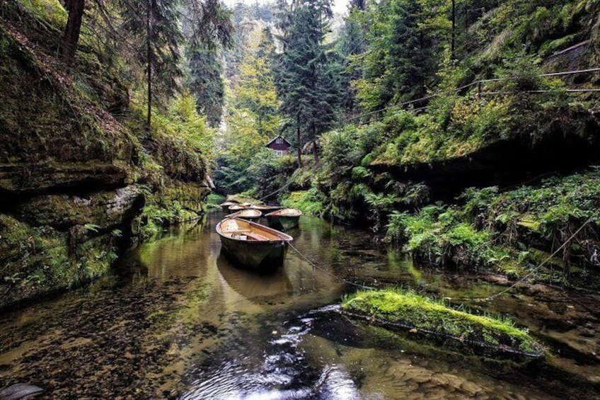 Gorges of Kamenice river boat ride - Bohemian Switzerland National Park