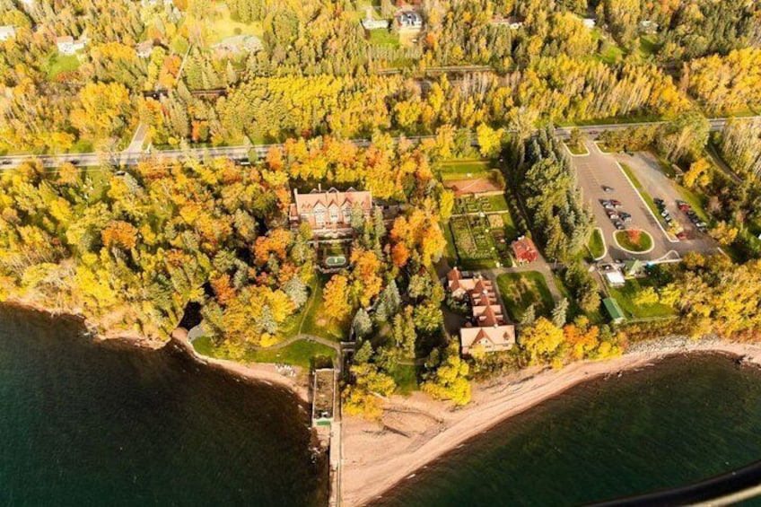 Aerial view of Glensheen