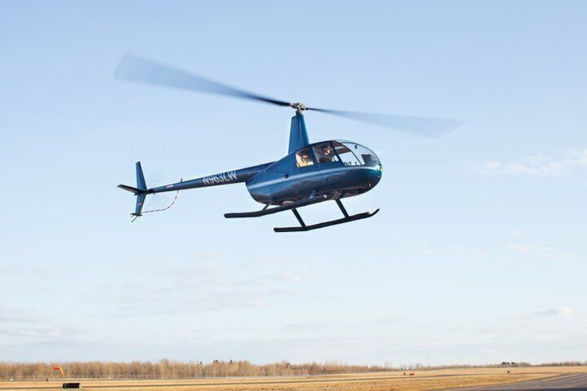 Helicopter landing at Duluth