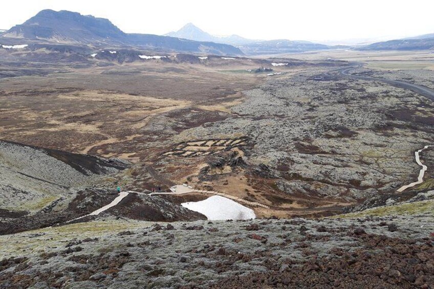 Crater & Waterfalls Private Tour from Reykjavik