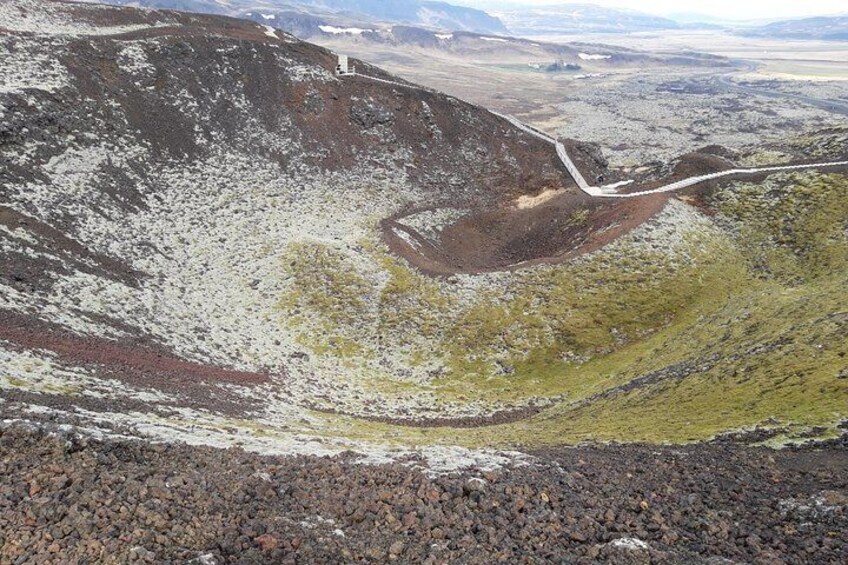 Crater & Waterfalls Private Tour from Reykjavik