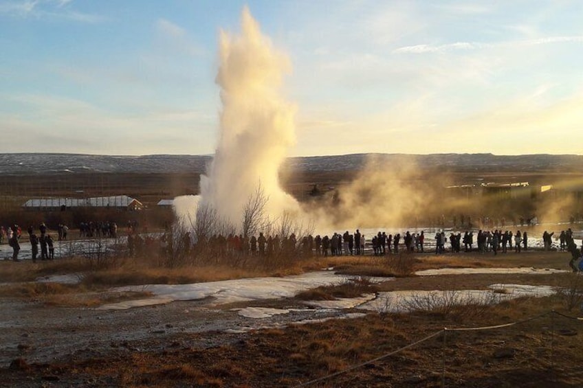 Strokkur hot spring
