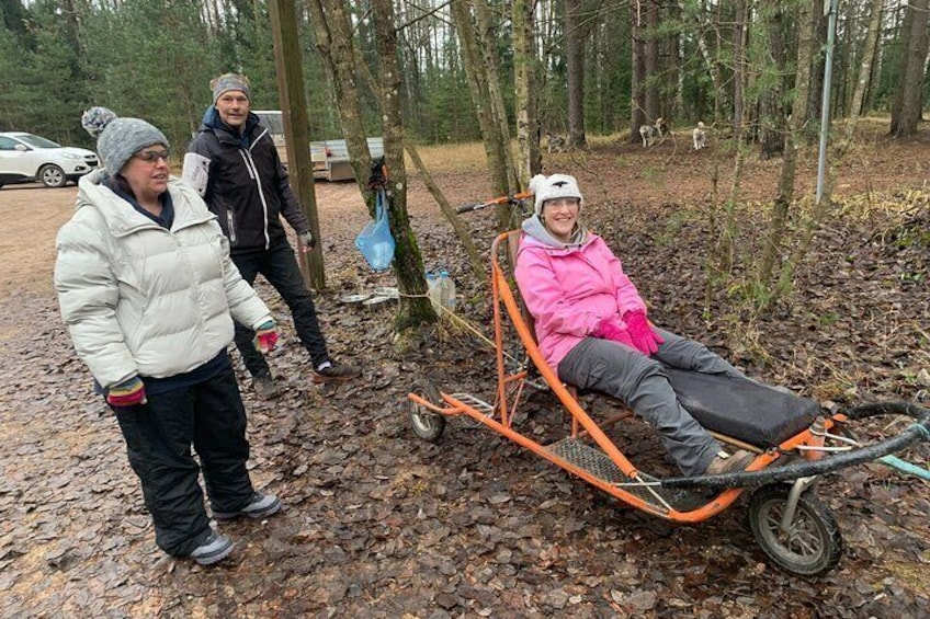 Ready for the ride a bike kart