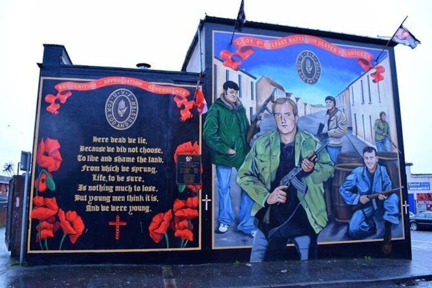 Show item 2 of 12. Loyalist Murals, Shankill Road