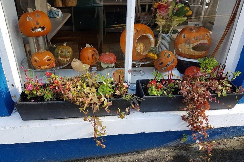 Cafe Halloween window